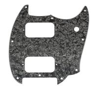 Musiclily Pro 9 Agujeros Golpeador Pickguard para Guitarra Eléctrica Squier Sonic Mustang HH, 4 capas Black Pearl