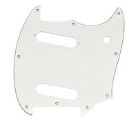 Musiclily Pro 9 Agujeros Golpeador Pickguard para Guitarra Eléctrica Squier Sonic Mustang SS, 3 capas Blanco