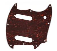Musiclily Pro 9 Agujeros Golpeador Pickguard para Guitarra Eléctrica Squier Sonic Mustang SS, 4 capas Red Tortoise