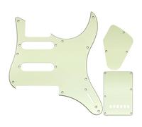Musiclily Pro 9 Agujeros Golpeador Pickguard Placa Trasera Trémolo y Placa Cavidad de Control Set para Guitarra Eléctrica Yamaha PAC112V, 3 capas Mint Green