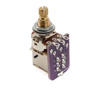 Musiclily Pro B250K PCB Mod DPDT Push-Pull Potenciómetro Latón Métrico | Eje Dividido 9,5mm,Audio Taper Poti, para Guitarra Eléctrica Bajo