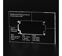 Musiclily Pro CNC Preciso Acrílico Humbucker Pastilla Routing Template para Cuerpo Guitarra Electrica