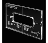 Musiclily Pro CNC Preciso Acrílico Plantilla Fresado de Pastilla P-90 Routing Template para Cuerpo de Guitarra Eléctrica