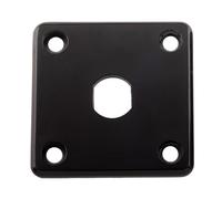 Musiclily Pro Cuadrado Guitarra Placa de Jack de Plástico Jack Plate para Guitarra Eléctrica tipo Epiphone LP, Negro