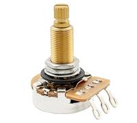 Musiclily Pro HD A1M Latón Métrico Grueso 18 Estrías Long Split Shaft Potenciómetro Linear Taper para Guitarra Eléctrica Bajo