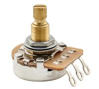 Musiclily Pro HD A25K Latón Métrico Grueso 18 Estrías Split Shaft Potenciómetro Audio Taper para Guitarra Eléctrica Bajo