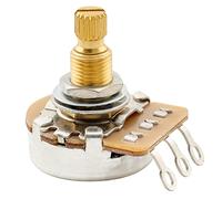 Musiclily Pro HD A500K Latón Métrico Grueso 18 Estrías Split Shaft Potenciómetro Audio Taper para Guitarra Eléctrica Bajo