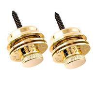 Musiclily Pro Heavy Duty Bloqueo de Correas Strap Locks para Guitarra Eléctrica Fender Strat/Tele o Bajo, Dorado (Set de 2)