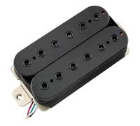 Musiclily Pro HH-HEXA Alnico 5 Pastilla Humbucker Polos Hexagonales Ajustables Descubiertos Puente Pickup para Guitarra Eléctrica, Negro