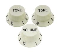 Musiclily Pro Imperial Pulgadas Tamaño Botones de Potenciómetros 2 Tono 1 Volumen Perillas Set para Guitarra Eléctrica USA Strat Style, Mint Green