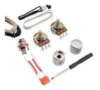 Musiclily Pro Kit de Cableado DIY para Bajo Eléctrico Precision Bass estilo Americano con Potenciómetros 2A, Jack Nickel