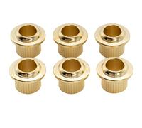 Musiclily Pro Latón Sólido 9mm Bushing de Clavijero para Vintage Clavijas de Afinación Guitarra Eléctrica Squier, Dorado (Set de 6)
