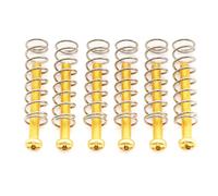 Musiclily Pro M3x25mm Tornillos y Muelles de Acero Pastilla Humbucker para Guitarra Eléctrica Import, Dorado (Set de 6)