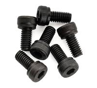 Musiclily Pro M4x8mm Tornillos Hexagonales de Cejuela de Bloqueo para Trémolo Floyd Rose Guitarra Eléctrica, Negro (Set de 6)