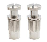 Musiclily Pro M8 Métrico Espárragos Studs e Inserciones Inserts para Puente Wraparound Guitarra Eléctrica Epiphone Les Paul, Niquelado(2 Piezas)