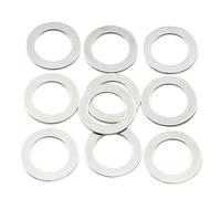 Musiclily Pro M9 Arandelas de Acero para Potenciometros Metricos y Jacks de Salida, Zinc Coloreado (Set de 10)