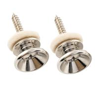 Musiclily Pro Metal Enganche de Correa Strap Buttons para Guitarra Eléctrica Acústica estilo Fender o Bajo, Níquel (2 Piezas)