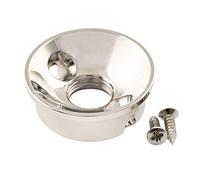 Musiclily Pro Métrico 9mm Acero Telecaster Placa de Jack Plate para Guitarra Eléctrica Tipo Tele Import, Negro