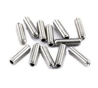 Musiclily Pro Métrico M3X10mm Tornillos Selleta Altura de Acero Inoxidable para Puente de Guitarra Eléctrica tipo Strat Tele Importación,Color Original (Juego de 12)
