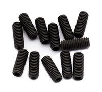 Musiclily Pro Métrico M3X8mm Tornillos Selleta Altura de Acero para Puente de Guitarra Eléctrica tipo Strat Tele Importación, Negro (Juego de 12)