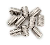 Musiclily Pro Métrico M4x6mm Tornillos Allen Botón de Acero Inoxidable para Perillas Guitarra Eléctrica Bajo, Nickel (Set de 10)