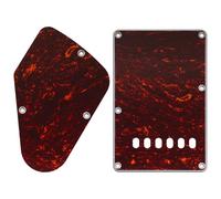 Musiclily Pro Placa Trasera Trémolo y Placa de Control Cavidad Set para Guitarra Eléctrica Yamaha PAC112V HSS, 4 capas Red Tortoise