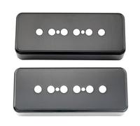 Musiclily Pro Plástico 48mm P90 Soapbar Cubiertas Pastillas para Guitarra Electrica Import Les Paul SG,Negro(Set de 2)