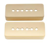 Musiclily Pro Plástico 48mm P90 Soapbar Cubiertas Pastillas para Guitarra Electrica Import Les Paul SG, Crema(Set de 2)