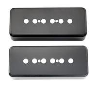 Musiclily Pro Plástico 50mm P90 Soapbar Cubiertas Pastillas para Guitarra Electrica Import Les Paul SG,Negro(Set de 2)