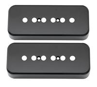Musiclily Pro Plástico Cubierta de Pastilla P90 Soapbar Pickup Covers para Guitarra Eléctrica EE. UU. Les Paul, Negro (Juego de 2)