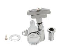 Musiclily Pro R18K 18:1 Ratio Individuales Clavija de Afinación Bloqueo Lado Agudo Clavijero Bloqueantes con Botón GR para Guitarra Eléctrica Acústica, Cromado