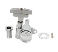 Musiclily Pro R18K 18:1 Ratio Individuales Clavija de Afinación Bloqueo Lado Graves Clavijero Bloqueantes con Botón GR para Guitarra Eléctrica Acústica, Cromado