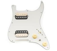 Musiclily Pro SE ST-HH-OMHA Golpeador Precableado con Pastillas Humbucker Alnico 5 para Guitarra Eléctrica tipo Strat, 3 capas Aged White