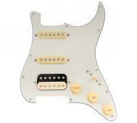 Musiclily Pro SE ST-HSS-60SE Golpeador Precableado con Pastillas Alnico 5 Super Switch para Guitarra Eléctrica tipo Strat, 3 capas Aged White