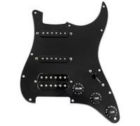 Musiclily Pro SE ST-HSS-60SE Golpeador Precableado con Pastillas Alnico 5 Super Switch para Guitarra Eléctrica tipo Strat, 3 capas Negro