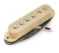 Musiclily Pro ST-50S Staggered Alnico 5 Pastilla Single Coil Medio 5,9K para Guitarra Eléctrica tipo Strat,Crema