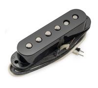 Musiclily Pro ST-50S Staggered Alnico 5 Pastilla Single Coil Medio 5,9K para Guitarra Eléctrica tipo Strat, Negro