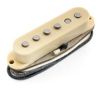 Musiclily Pro ST-60S Staggered Alnico 5 Pastilla Single Coil Mástil Pickup para Guitarra Eléctrica tipo Strat, Crema