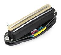 Musiclily Pro ST-DPHC Cerámico Pastilla Humbucker Formato Single Coil 13,2K Super Distortion para Guitarra Eléctrica tipo Strat, Cuerpo Zebra Raíl Cromado