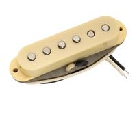 Musiclily Pro ST-FAT50S Staggered Alnico 5 Pastilla Single Coil Puente para Guitarra Eléctrica tipo Strat, Crema