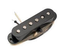 Musiclily Pro ST-FAT60S Staggered Alnico 2 Pastilla Single Coil Puente Pickup para Guitarra Eléctrica tipo Strat, Negro