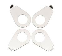 Musiclily Pro Tamaño Métrico 8,5mm Acero Estilo Vintage 90 Grados Punteros Perilla Potenciómetros Knob Pointers para Guitarra Eléctrica Epiphone Les Paul, Níquel Cromo (Set de 4)