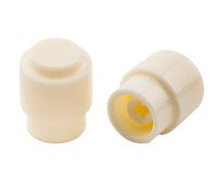Musiclily Pro Tamaño Métrico Botón Selector Pastillas Tipo Telecaster de 3 Posiciones Switch Tips para Guitarra Import Estilo Squier Tele, Aged White(2 Piezas)