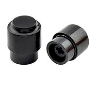 Musiclily Pro Tamaño Métrico Estilo Vintage Botones Selector de Pastillas 3 Posiciones para Import Squier Tele Style, Negro (Juego de 2)