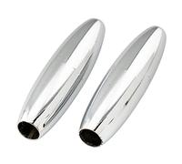 Musiclily Pro Tamaño Pulgadas Botón de Palanca de Vibrato Tremolo Arm Tips para Guitarra USA/Mexico Strat Style, Cromado(2 Piezas)