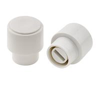 Musiclily Pro Tamaño Pulgadas Botón Selector Pastillas Tipo Telecaster de 3 Posiciones Switch Tips para Guitarra USA Fender Tele, Blanco(2 Piezas)