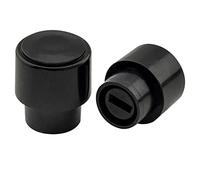 Musiclily Pro Tamaño Pulgadas Botón Selector Pastillas Tipo Telecaster de 3 Posiciones Switch Tips para Guitarra USA Fender Tele, Negro(2 Piezas)