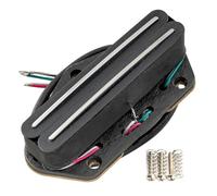 Musiclily Pro TL-DPHA Alnico 5 Rail Blade Pastilla Humbucker Formato Single Coil Puente Pickup High Output 12,8K para Guitarra Eléctrica tipo Tele, Negro