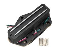 Musiclily Pro TL-DPLA Alnico 5 Rail Blade Pastilla Humbucker Formato Single Coil Puente Pickup Low Output 6,2K para Guitarra Eléctrica tipo Tele, Negro