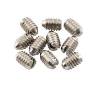 Musiclily Pro UNC#8-32x1/4 pulgadas tornillos ranurados de acero inoxidable para pomos de control estilo Fender Tele, níquel (juego de 10)